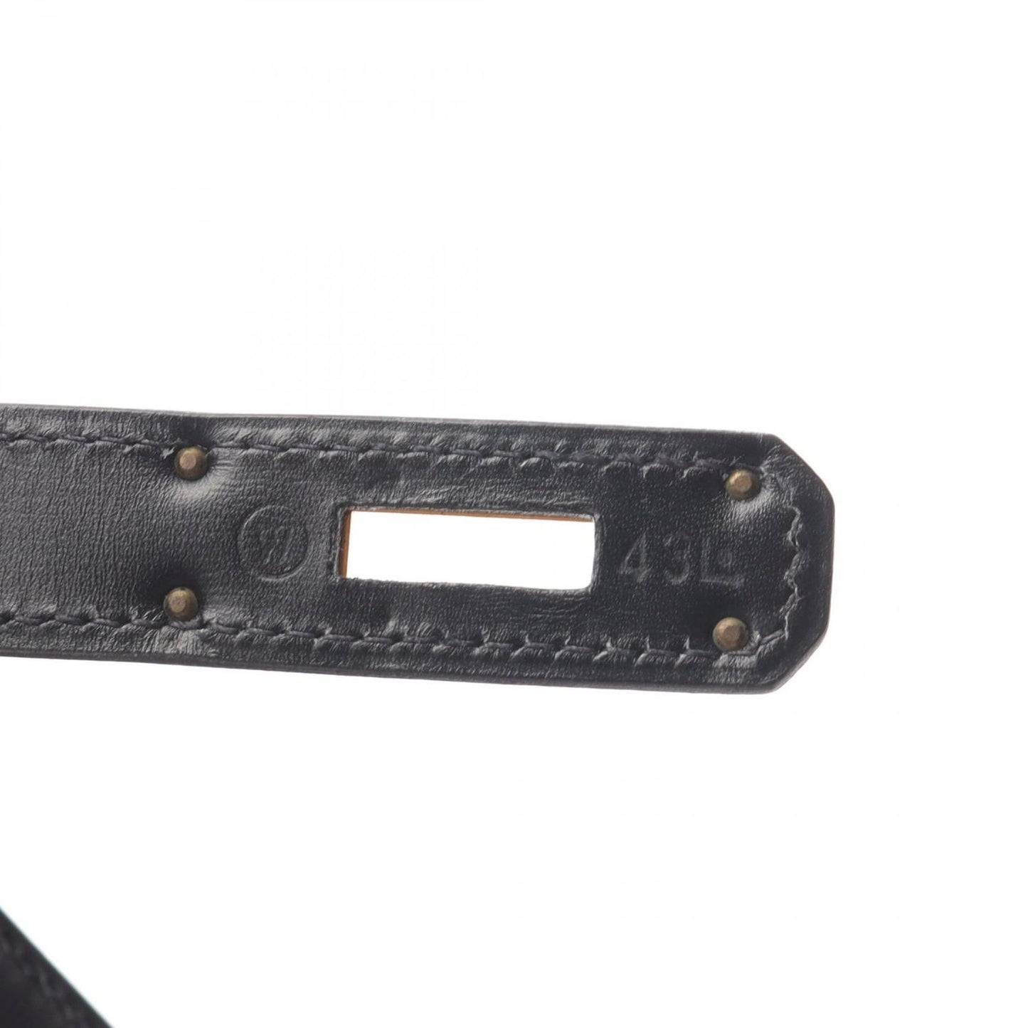 HERMES Kelly 28 Handbag in Black Box Calf Leather