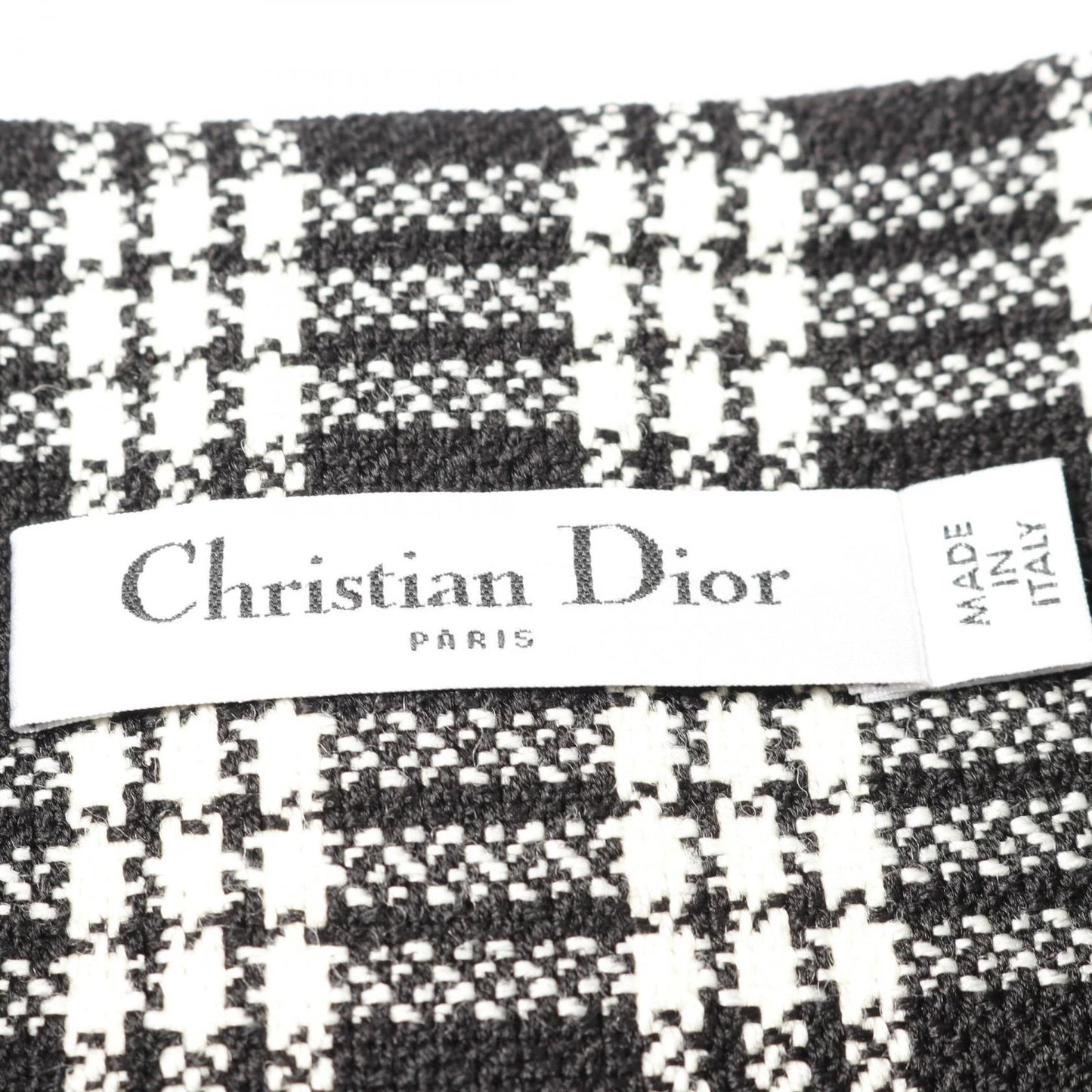Dior Women's Wool Skirt - Timeless Elegance in Black & White