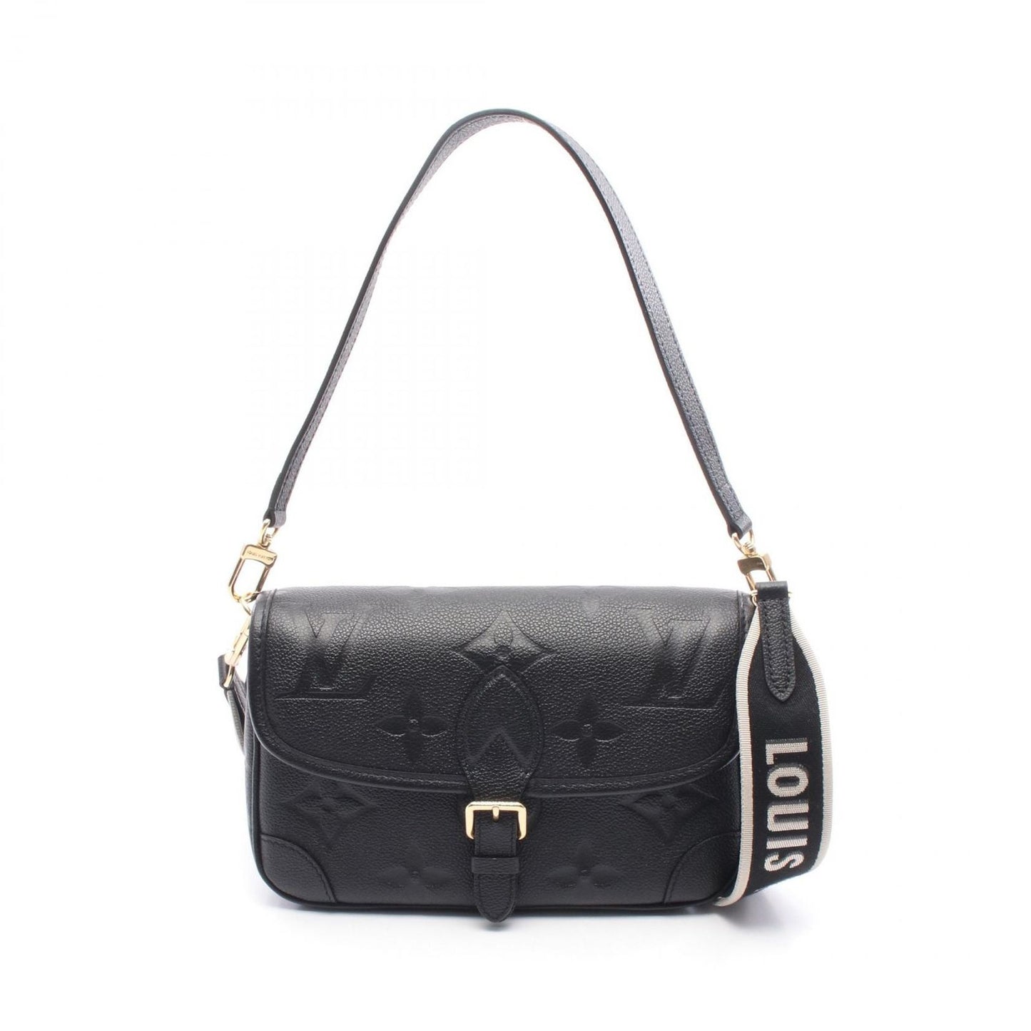 Louis Vuitton Diane NM PM Handbag in Noir/Beige - Timeless Elegance