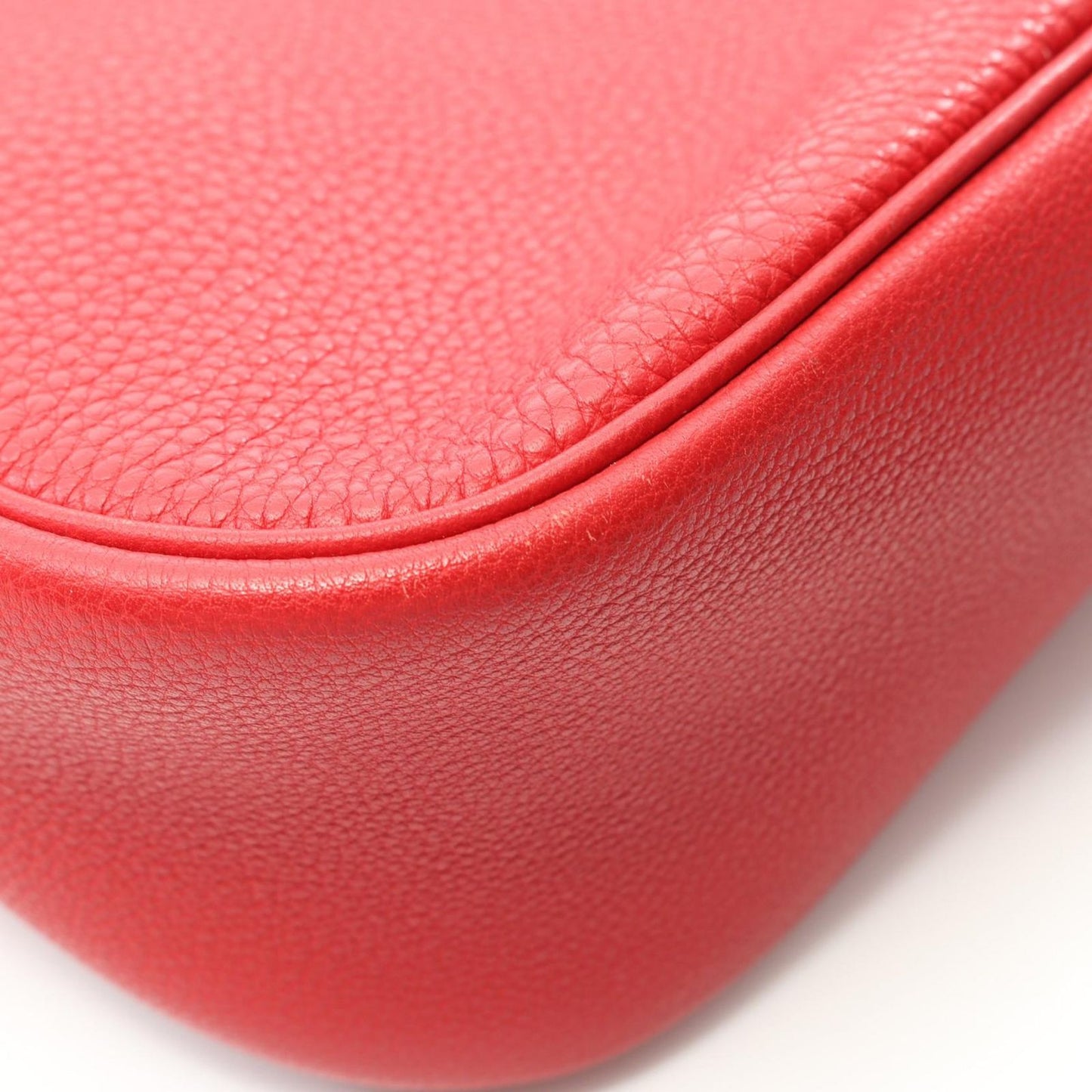 HERMES Christine Shoulder Bag in Vibrant Rouge Vif