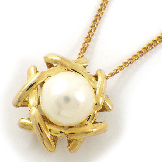 Tiffany & Co. Kiss Around Necklace with 6.5mm Pearl in K18YG