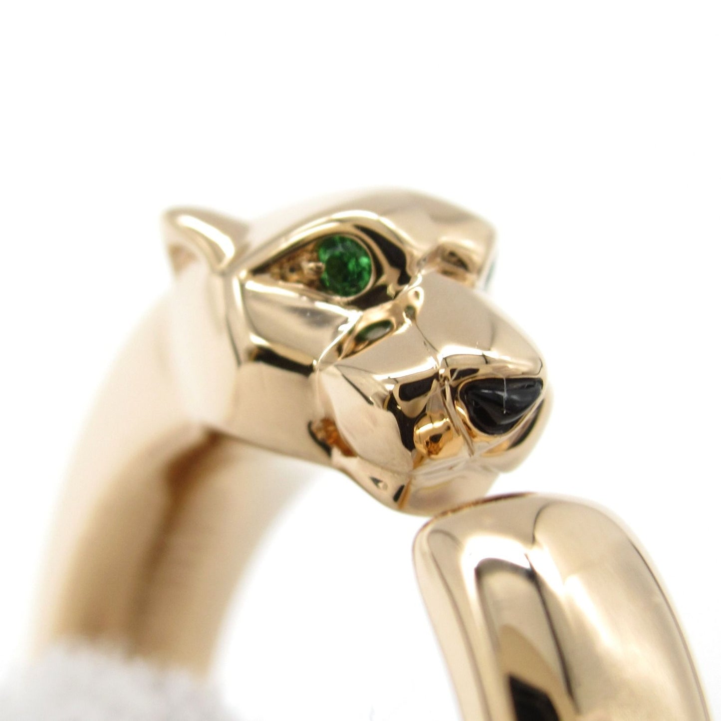 Cartier Panthère Ring with Tsavorite and Onyx in 18K Pink Gold