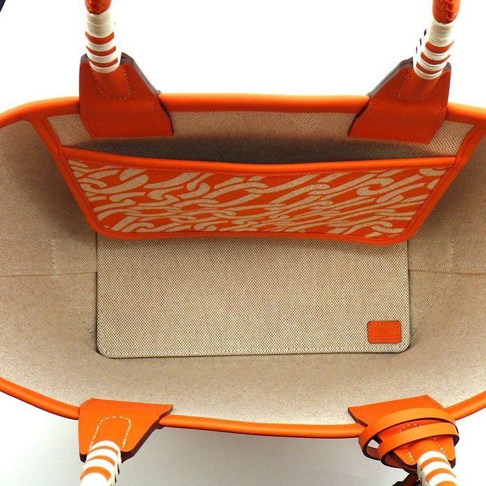 HERMES Steeple 25 Handbag - Exquisite Orange Mini-An Canvas