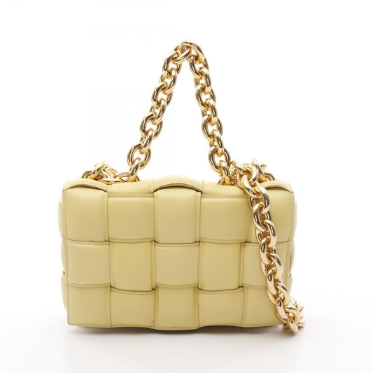 Bottega Veneta The Chain Cassette Shoulder Bag in Pastel Yellow