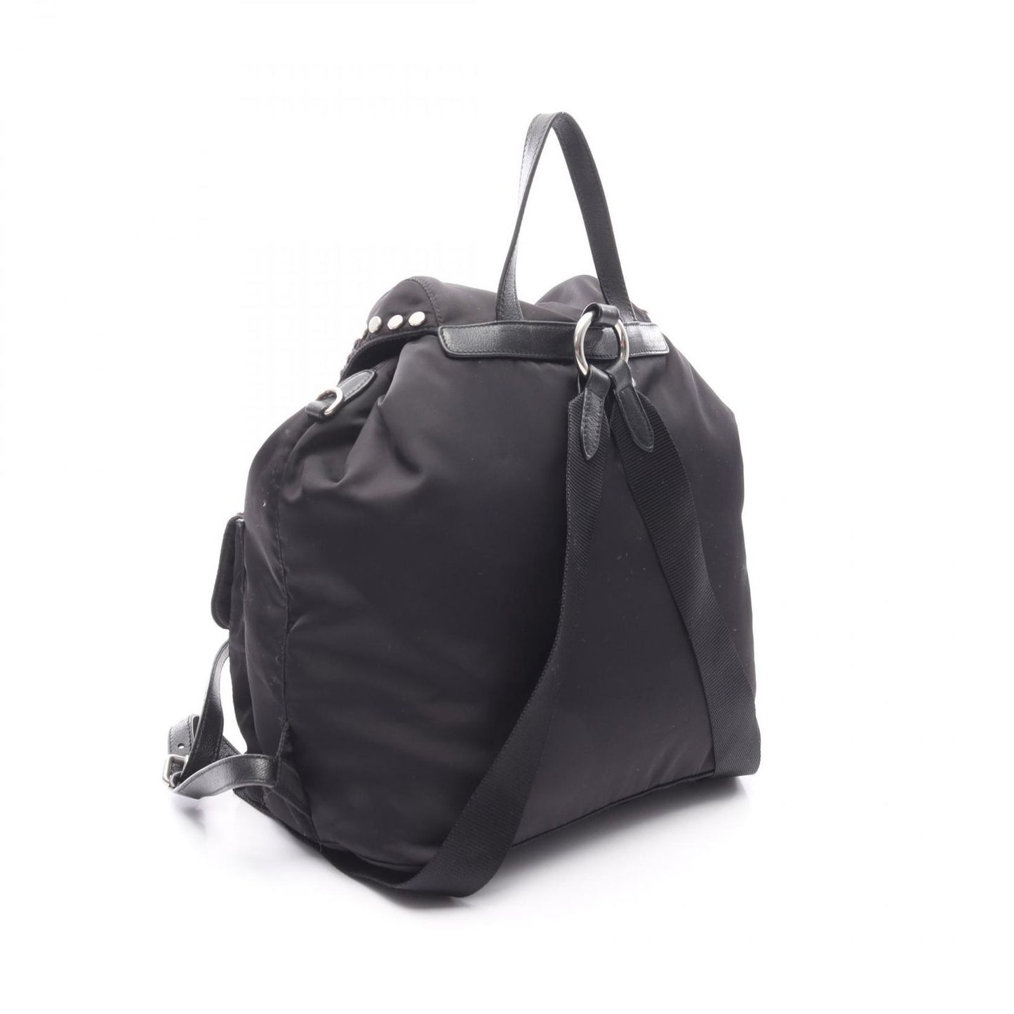 PRADA VELA Black Nylon & Leather Backpack - Timeless Elegance