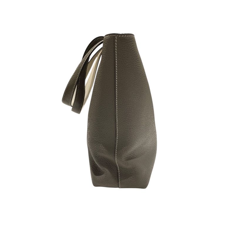 HERMES Double Sens 28 Tote Bag in Etain Beton Togo Leather