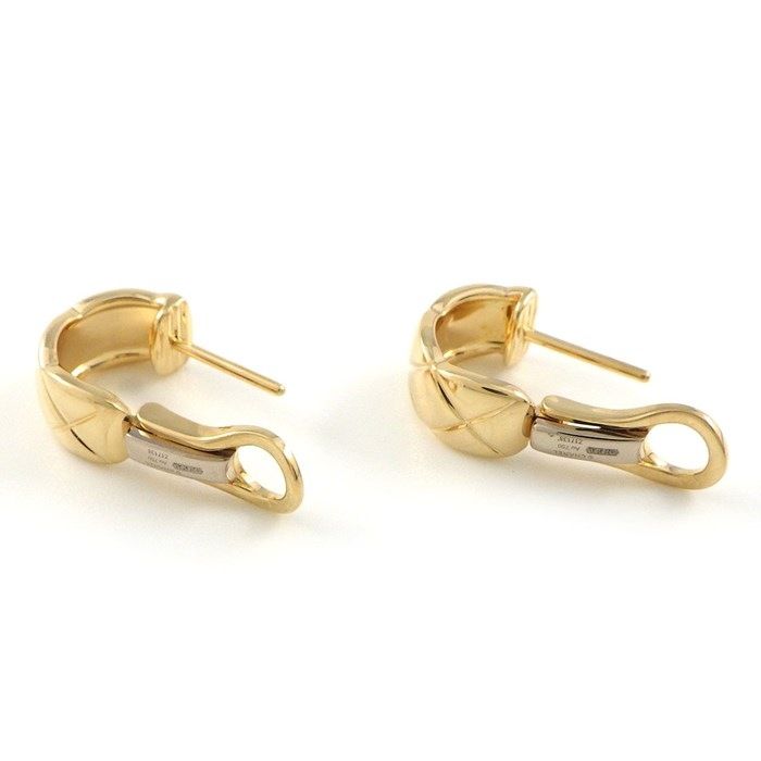 CHANEL Coco Crush Earrings in 18K Yellow Gold - Timeless Elegance