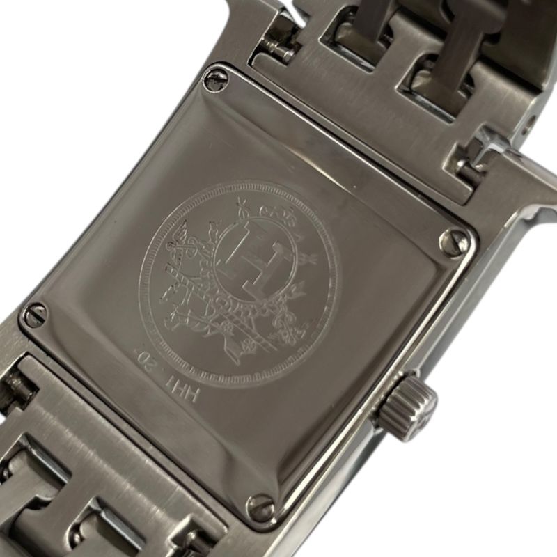 HERMES H-Watch HH1.210 Black Stainless Steel Ladies Timepiece