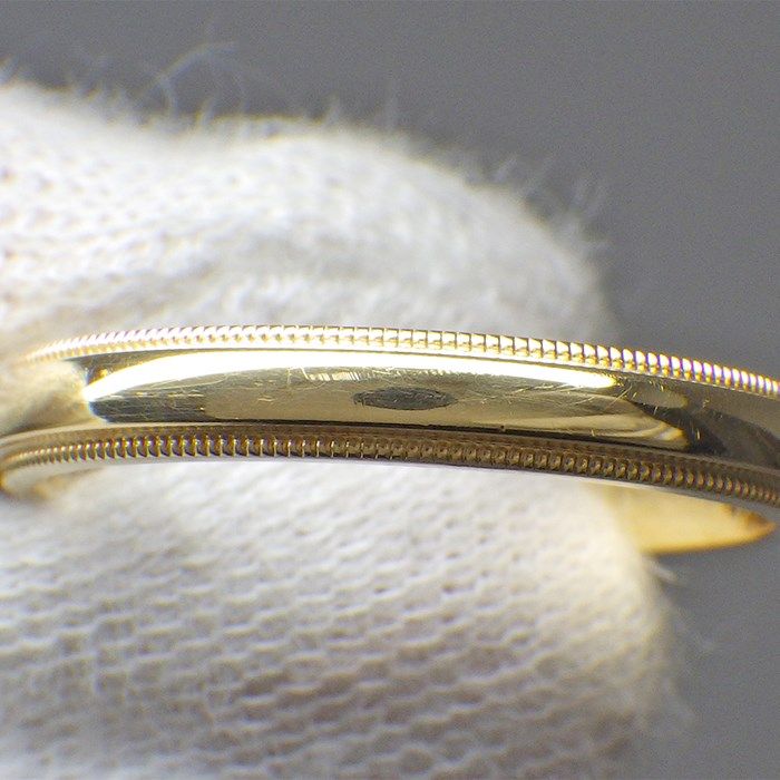 Tiffany & Co. Together Milgrain Band Ring in 18K Yellow Gold - Size 17