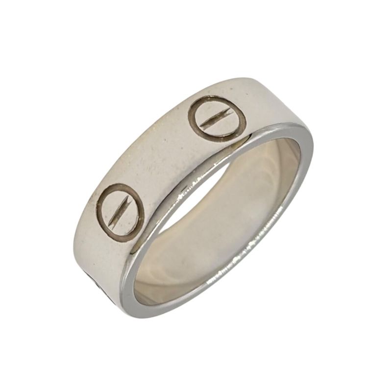 Cartier Love Ring in K18 White Gold - Timeless Elegance