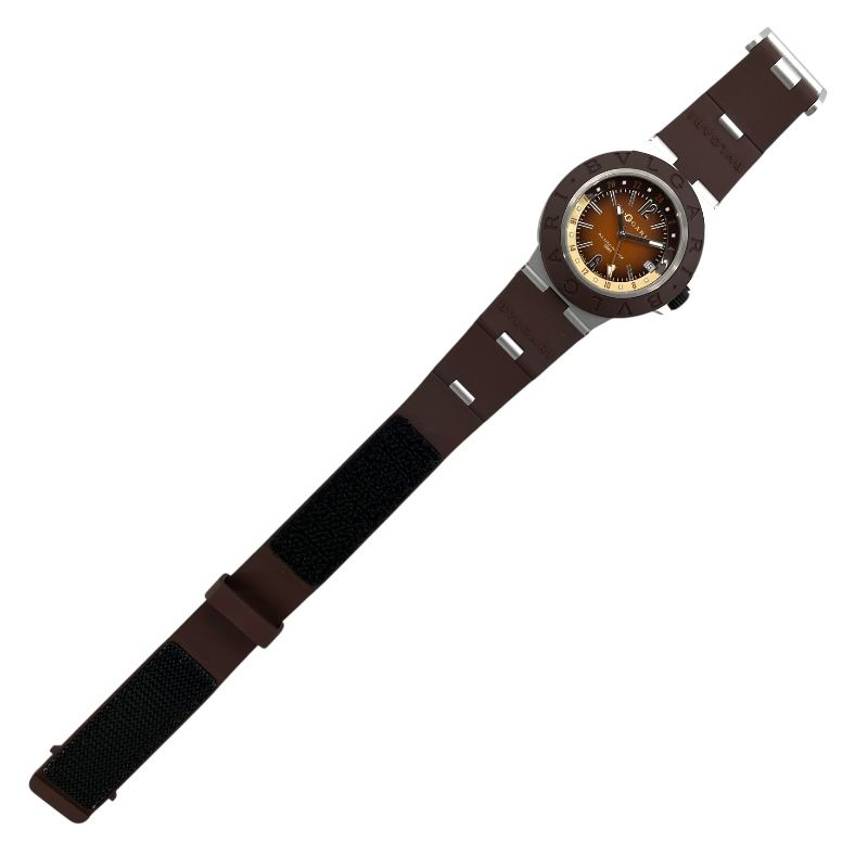 BVLGARI Aluminum GMT Fender Limited Edition Watch - Brown
