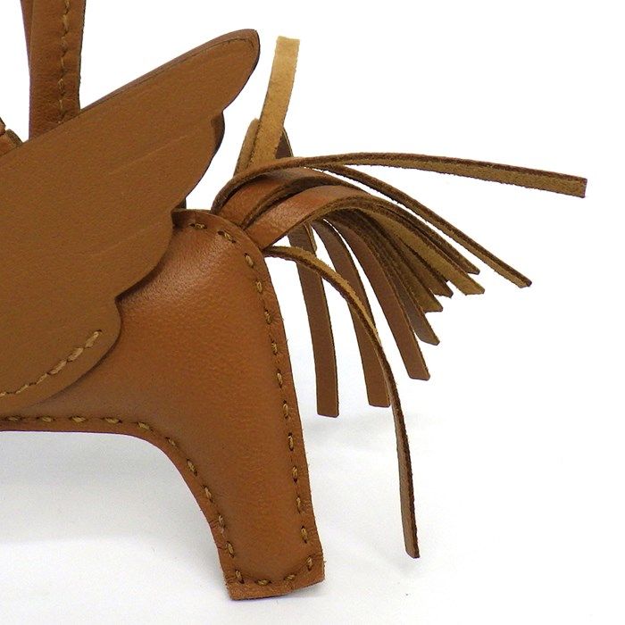 HERMES Rodeo Pegasus PM Bag Charm - Gold Swift Leather 2024