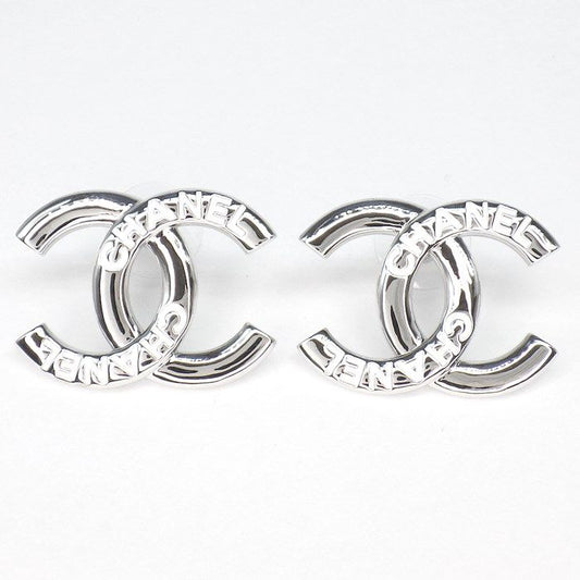 CHANEL Coco Mark Earrings - 2025 Cruise Collection - White Resin & Silver