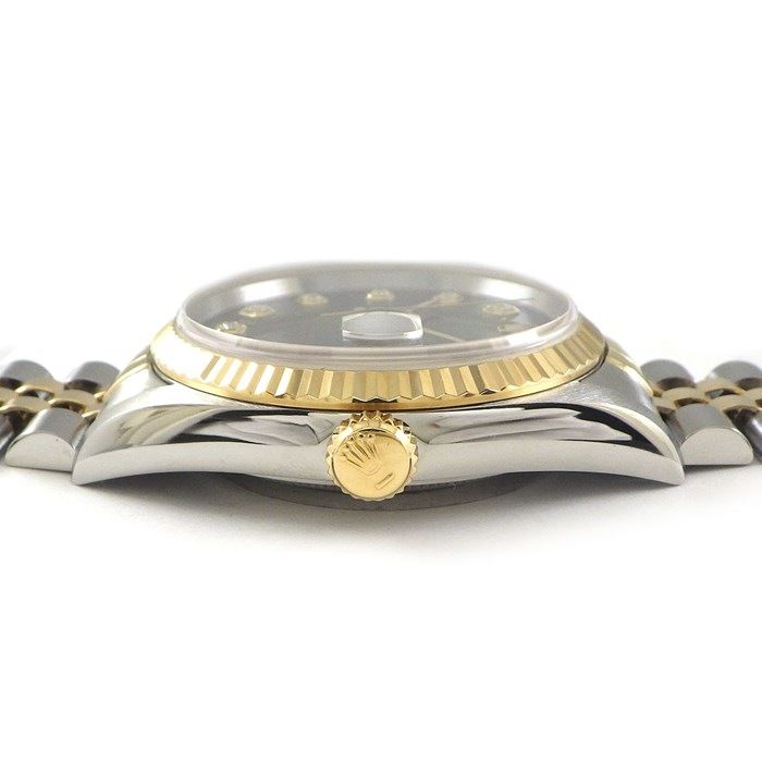Rolex Datejust 16233G - 1994-1995 - Diamond Index - Black Dial