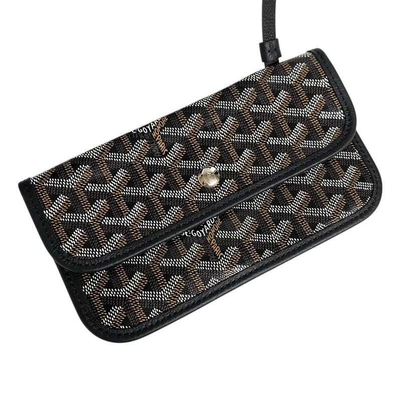 GOYARD Saint Louis PM Black Goyardine Canvas Unisex Tote Bag