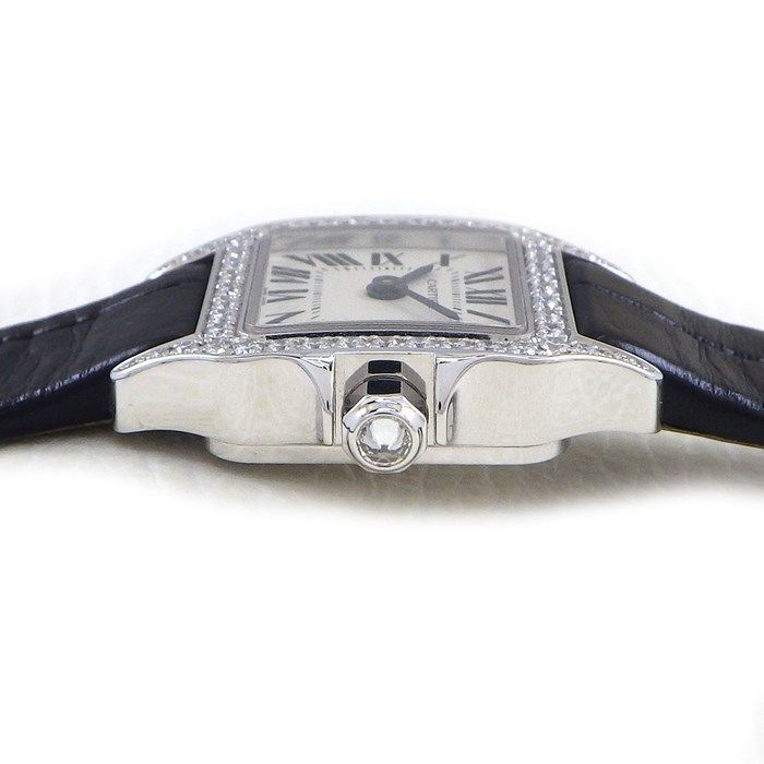 Cartier Santos Mini D'Amouzel WF902005 Diamond Bezel Watch