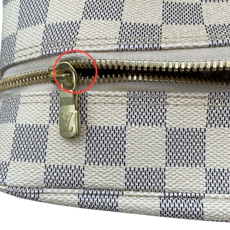 Louis Vuitton Naviglio N51189 White Damier Azur Shoulder Bag