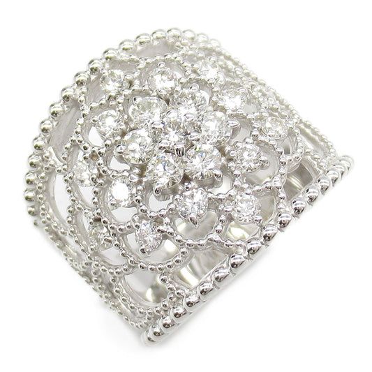 Exquisite K18WG Diamond Ring - Timeless Elegance