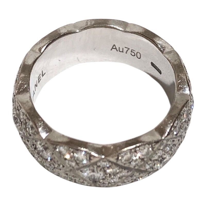 CHANEL Coco Crush Ring in 750WG with Diamonds - Exquisite Luxury