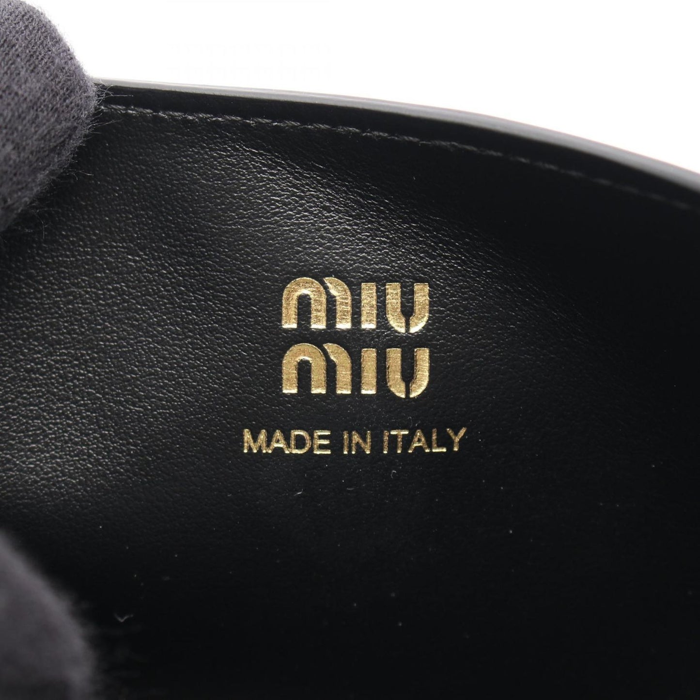 Miu Miu Soft Calf + Nastr Black Leather Shoulder Bag - New