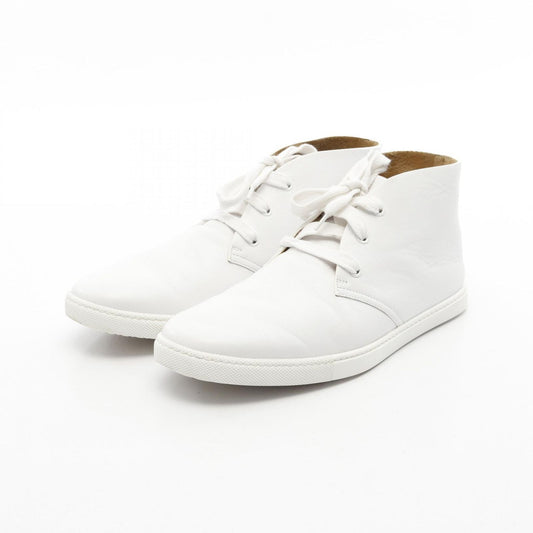 HERMES Ex Libris White Leather Sneakers - Timeless Elegance