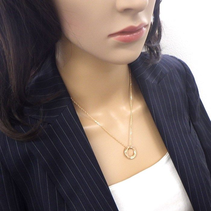 Cartier Trinity Necklace with Pink Sapphire in 18K Rose Gold