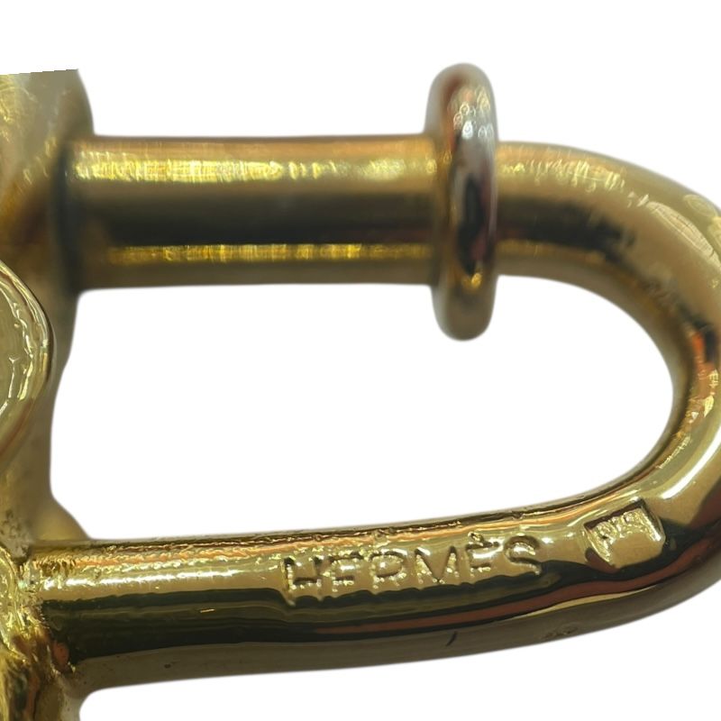 HERMES Elephant Cadena Gold Metal Accessory for Women