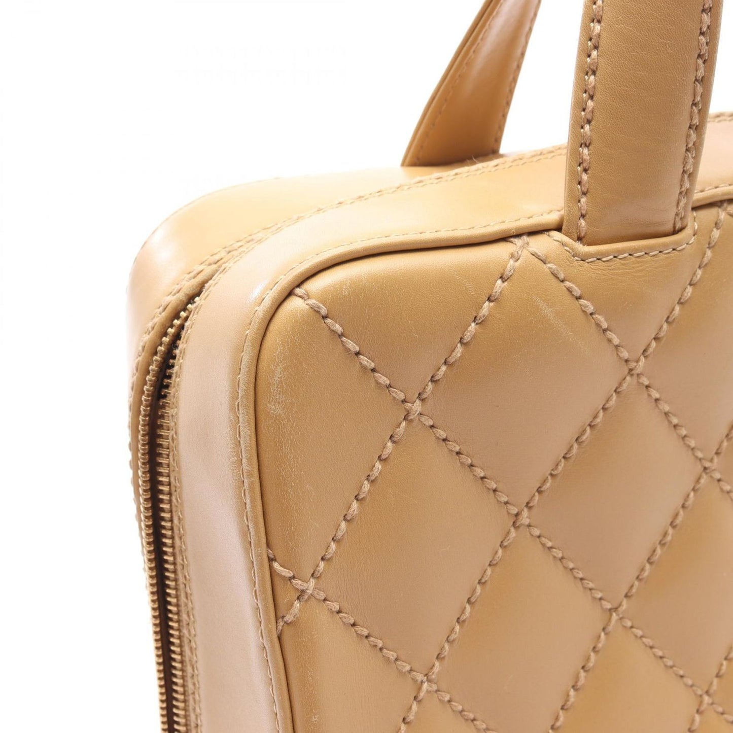 CHANEL Wild Stitch Tote Bag in Beige Leather - Timeless Elegance