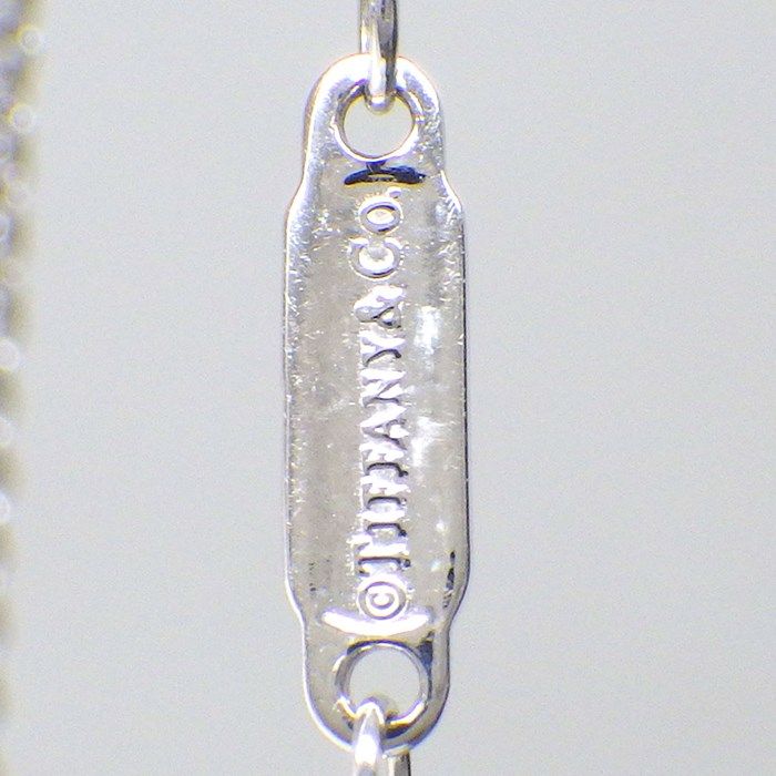 Tiffany & Co. T Smile Small Necklace with Diamonds in K18 White Gold