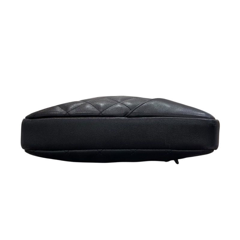 CHANEL Cambon Line Medium Shoulder Bag - Black & Silver Hardware