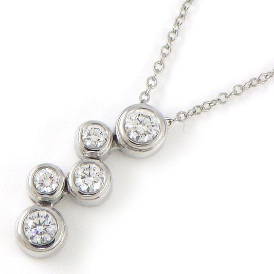 Tiffany & Co. Bubble Necklace with 5-Point Diamond in Platinum