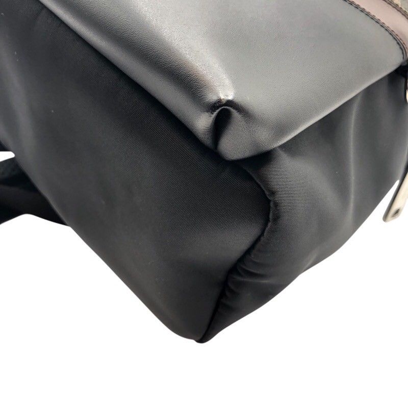 Fendi Black Nylon & Leather Backpack - Unisex Luxury Daypack