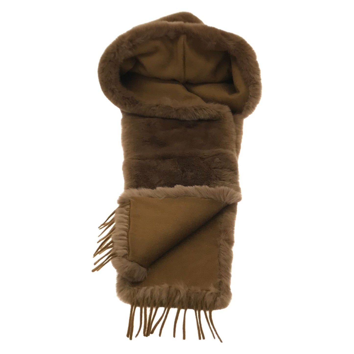 MAX MARA Brown Cashmere Scarf - Timeless Elegance