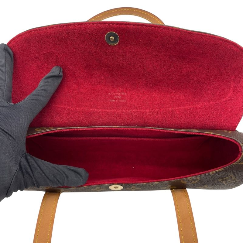 Louis Vuitton Sonatine M51902 Monogram Canvas Handbag - Brown