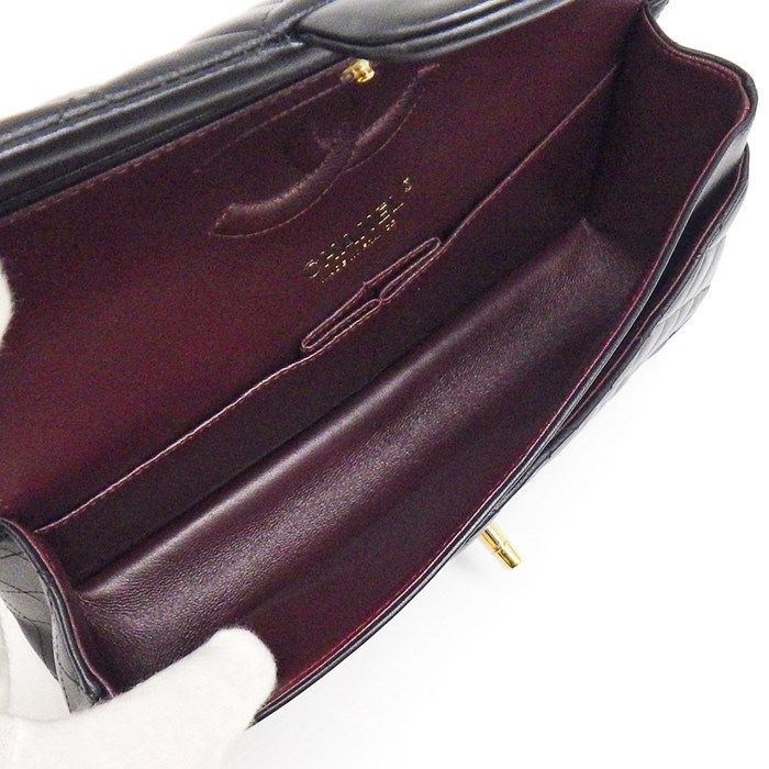 CHANEL Classic Matelassé 25 Shoulder Bag in Black Lambskin