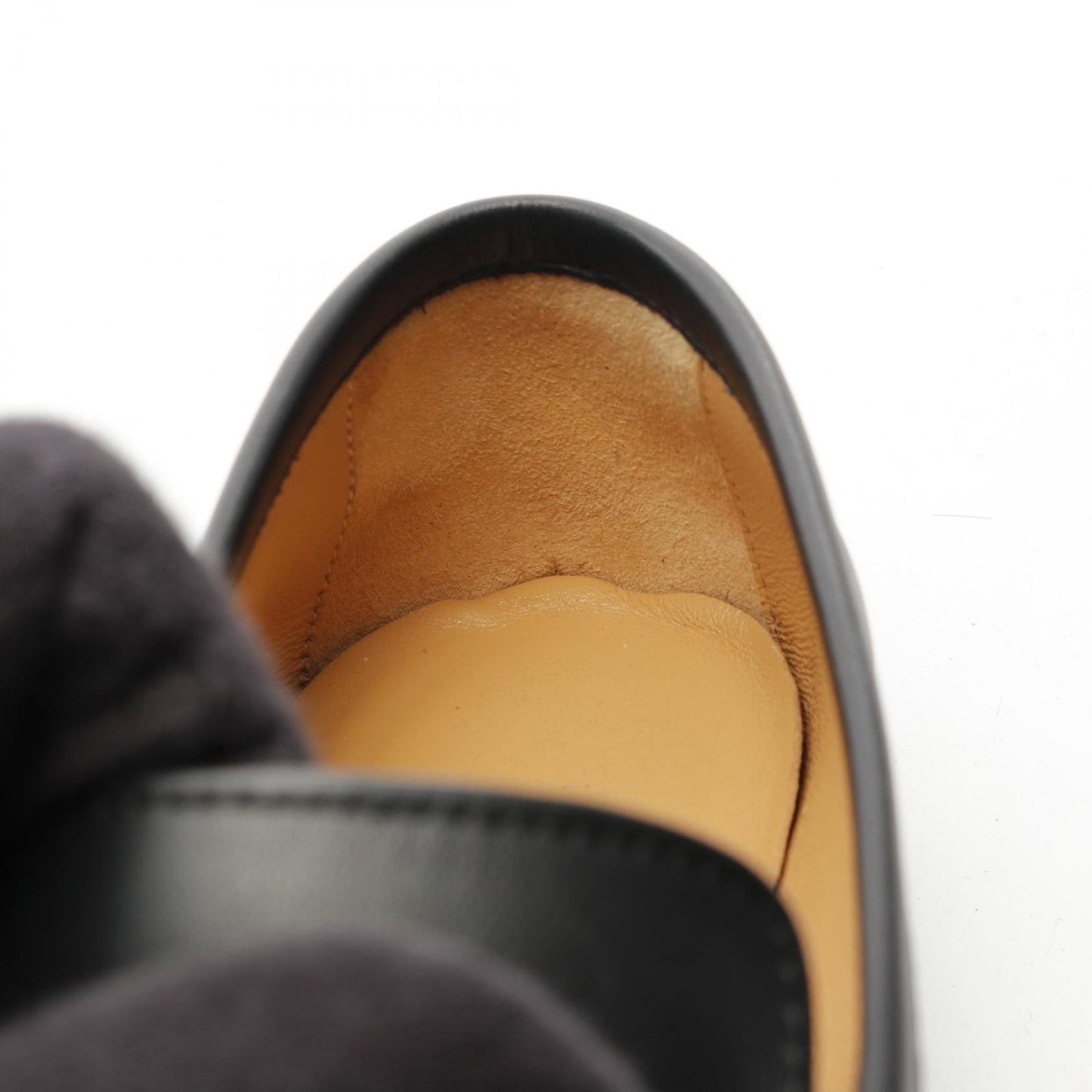 HERMES Colette Black Leather Loafers - Timeless Elegance