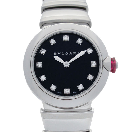 BVLGARI Lucea 12P Diamond Watch - Exquisite Blue Dial