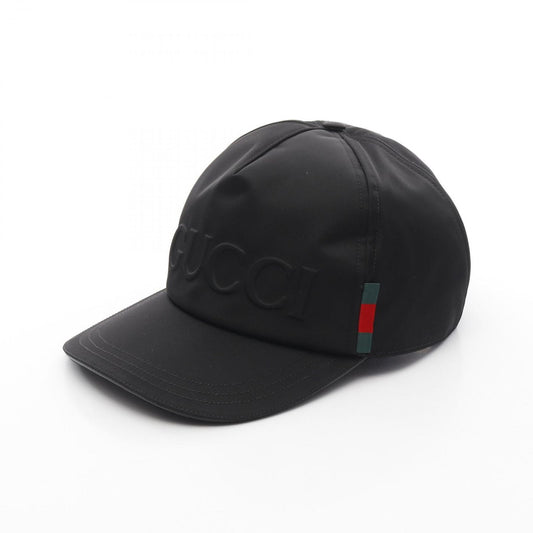 GUCCI Logo Nylon Cap - Black - New Arrival