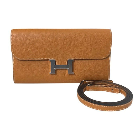 HERMES Constance To Go in Toffee with Silver Hardware - Authentic Luxury
