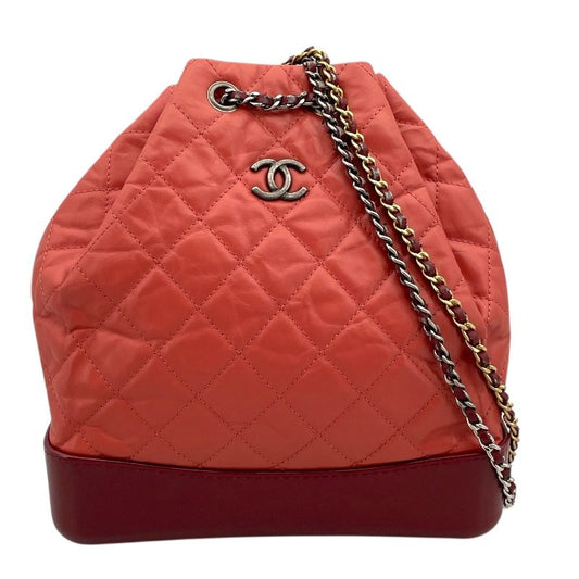 CHANEL Gabrielle Backpack A94485 - Pink Calfskin Luxury Bag
