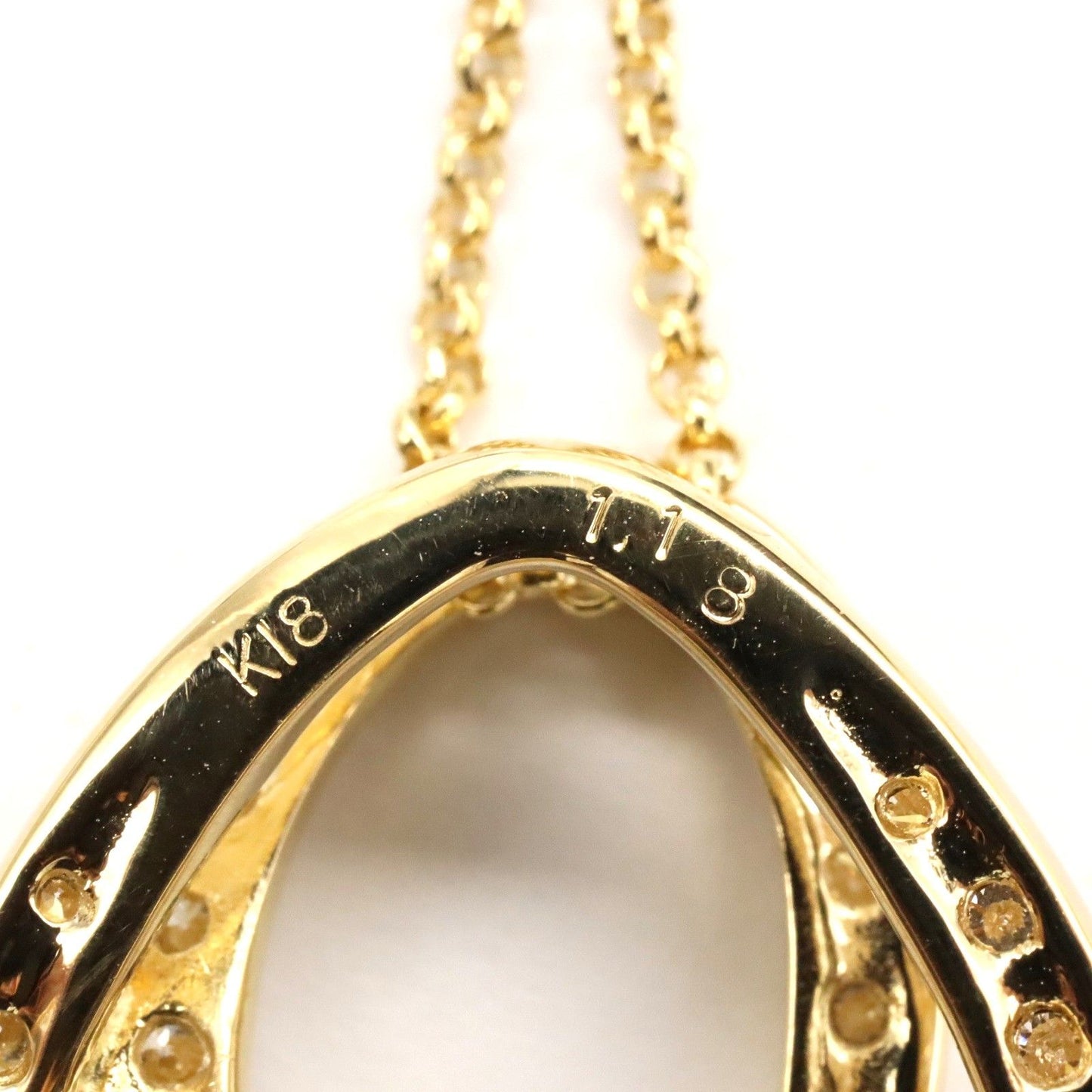 Exquisite K18 Yellow Gold Diamond Necklace - 1.18ct Luxury Piece