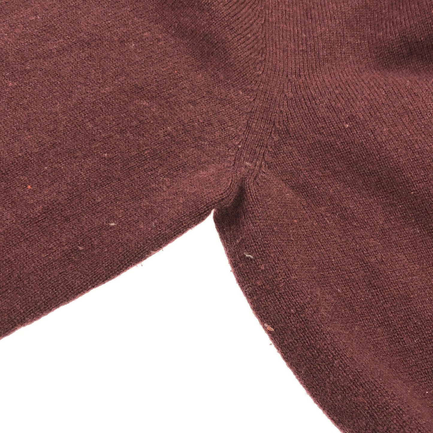 HERMES Burgundy Wool Knit Sweater - Timeless Elegance