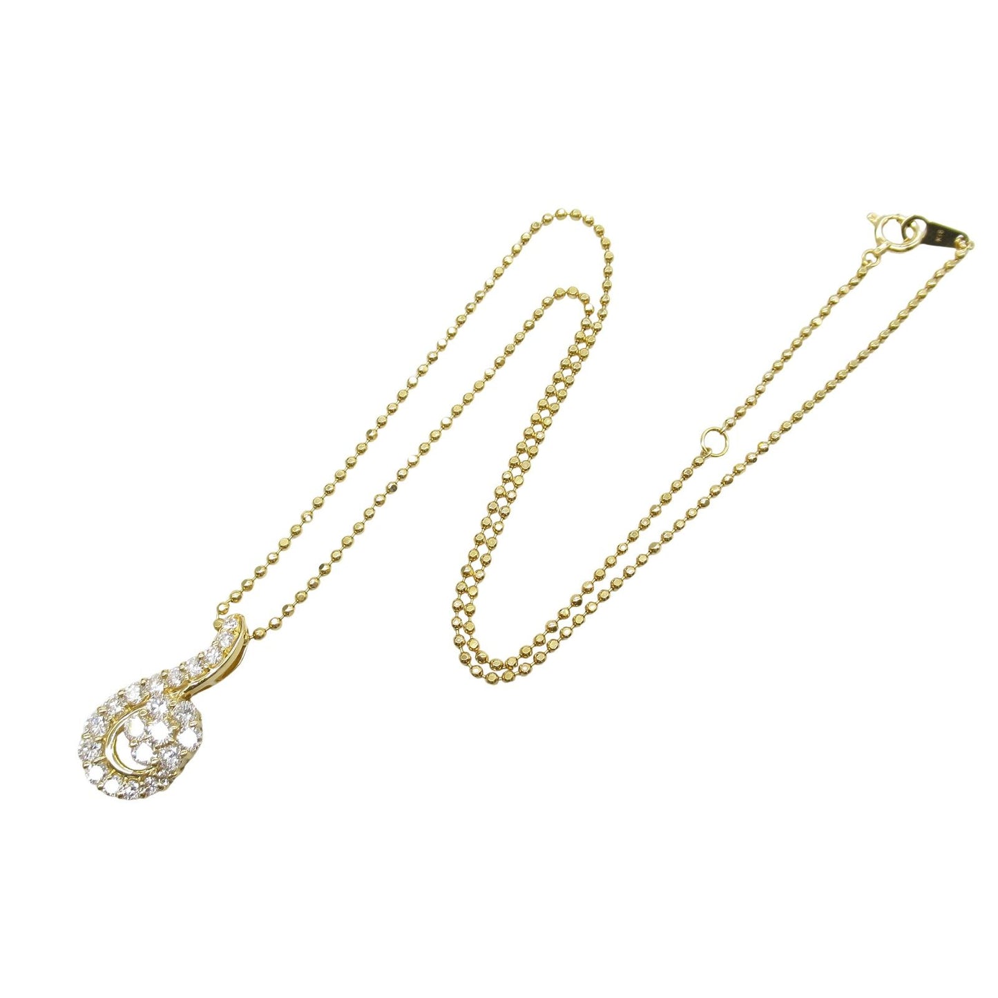 Exquisite K18 Yellow Gold Diamond Necklace - 1.04ct Luxury