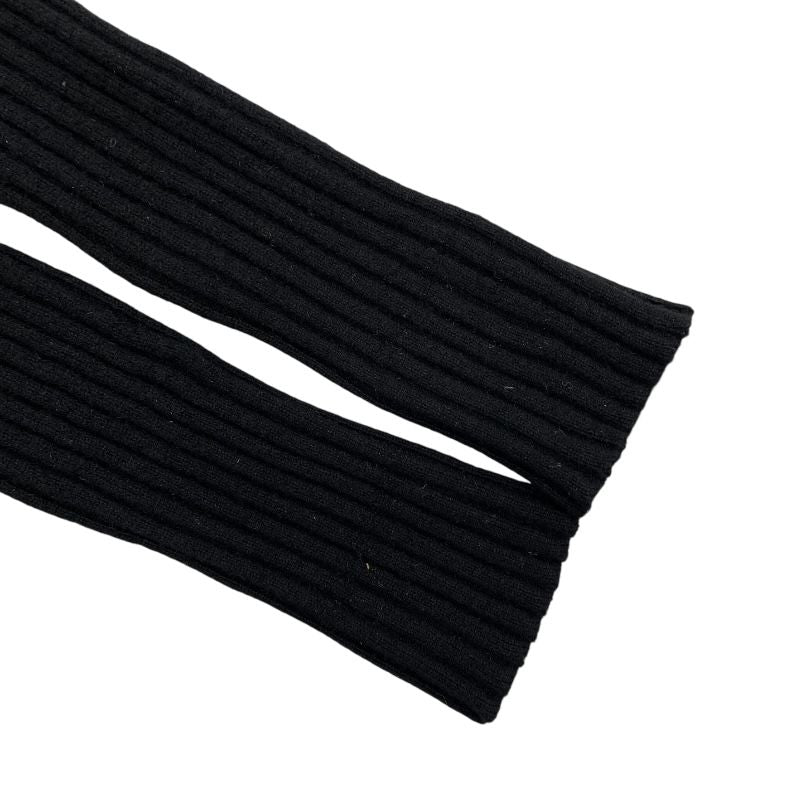 CHANEL Vintage Camellia Cashmere Knit Sweater - Black