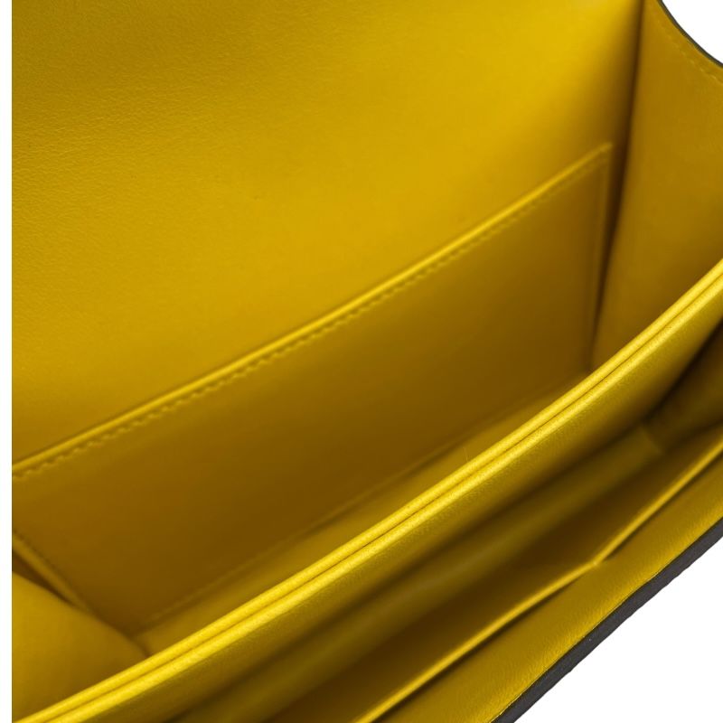 HERMES Constance 3 Mini Miroir in Mimosa with Silver Hardware