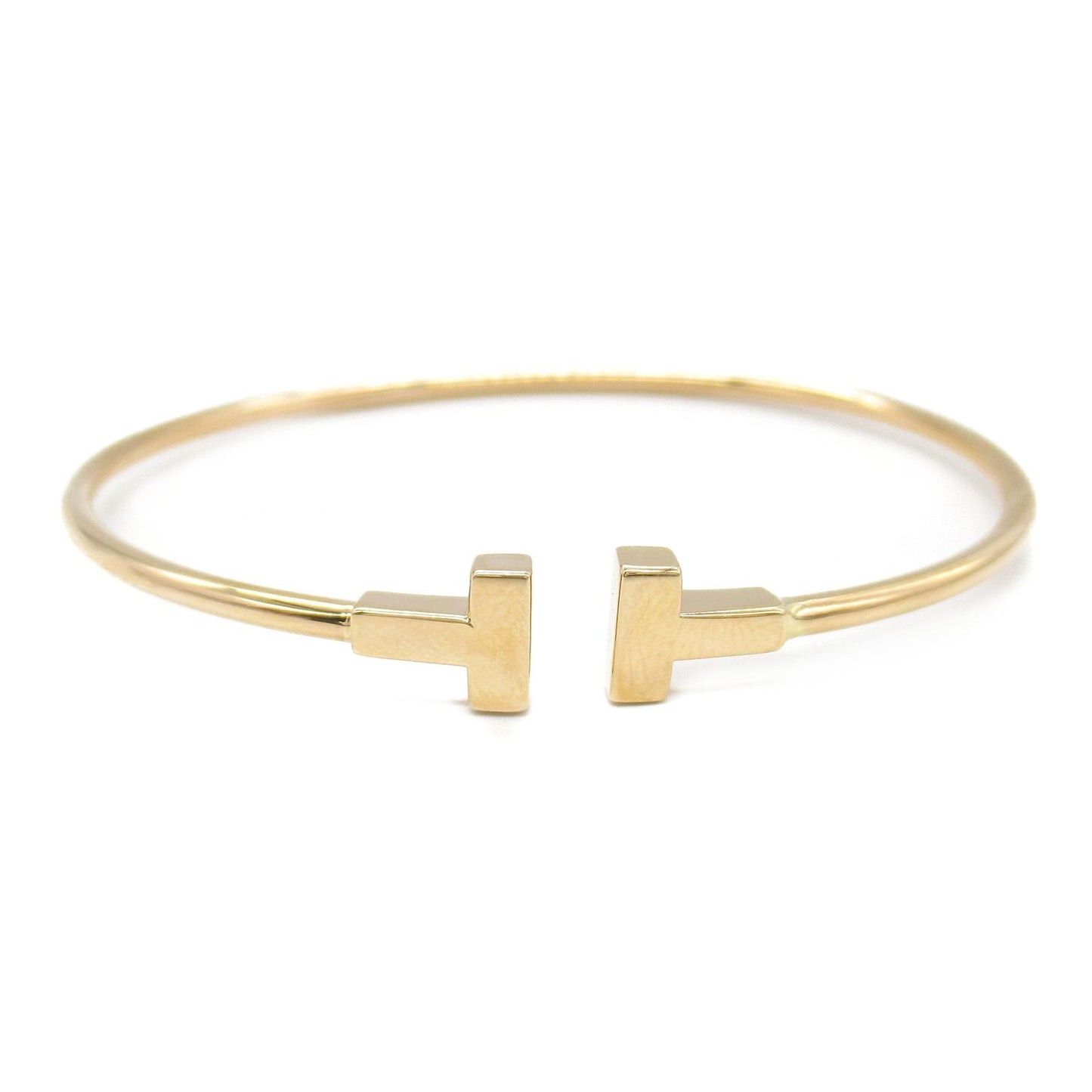 TIFFANY & CO T Wire Bracelet in K18PG Pink Gold - 15cm