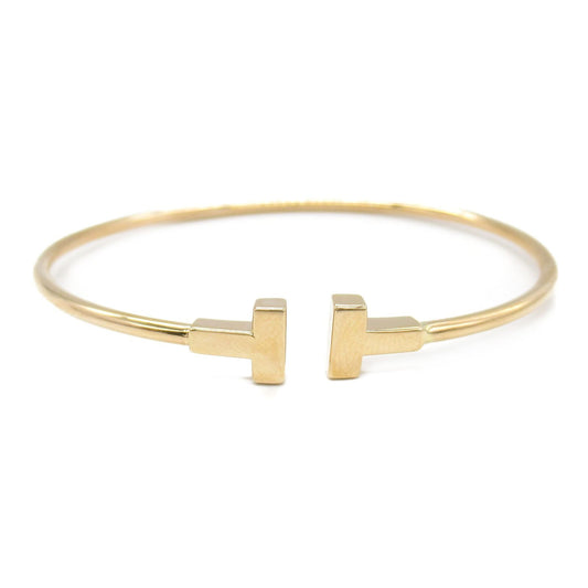 TIFFANY & CO T Wire Bracelet in K18PG Pink Gold - 15cm