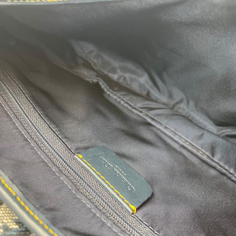 Christian Dior Trotter Saddle Bag in Navy Oblique Jacquard