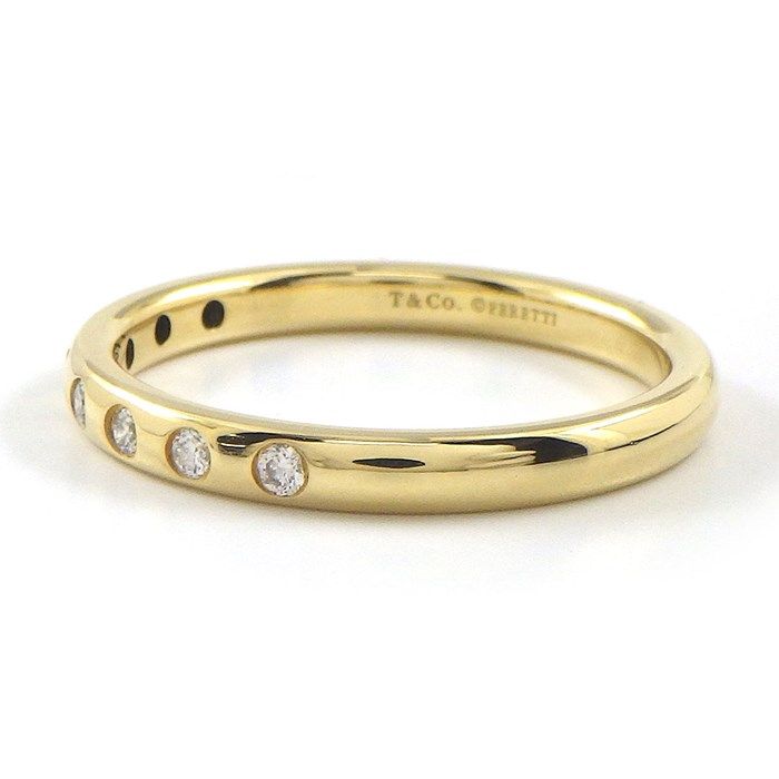 Tiffany & Co. 8-Point Diamond Stacking Band Ring in 18K Yellow Gold