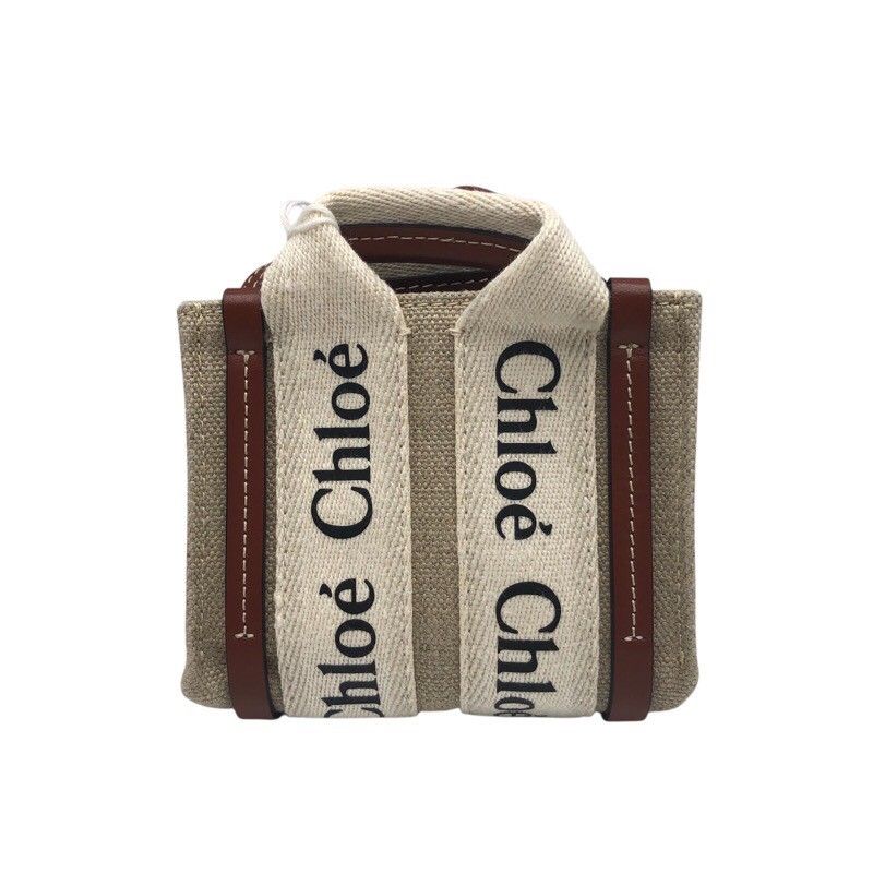 Chloe Woody Nano Canvas Shoulder Bag - Exquisite Craftsmanship